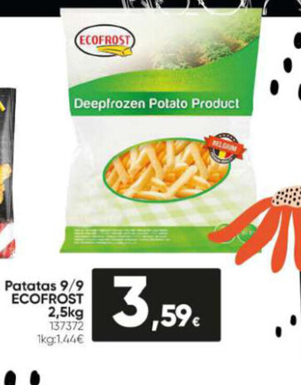 Family Cash Patatas 9/9 Ecofrost 2.5kg oferta