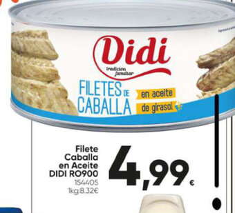 Family Cash Filete Caballa en Aceite Didi RO900 oferta