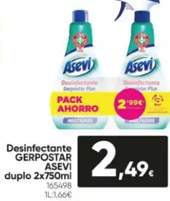 Family Cash Desinfectante Gerpostar Asevi Duplo 2x750ml oferta
