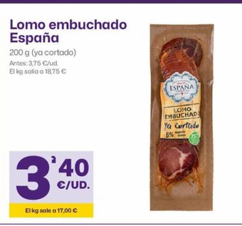 AhorraMas Lomo Embuchado España oferta
