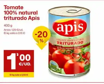 AhorraMas Tomate 100% Natural Triturado Apis oferta
