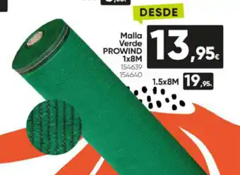 Family Cash Malla Verde Prowind 1x8M oferta