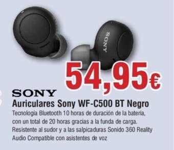 FROIZ Auriculares Sony WF+C500 BT Negro oferta
