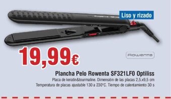 FROIZ Plancha Pelo Rowenta SF321LFO Optiliss oferta