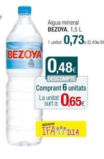 Condis Aigua Mineral Bezoya 1,5 L oferta