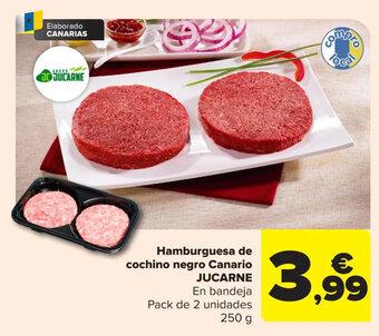 Carrefour Hamburguesa de Cochino Negro Canario Jucarne oferta