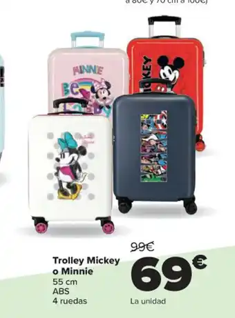 Carrefour Trolley Mickey o Minnie oferta