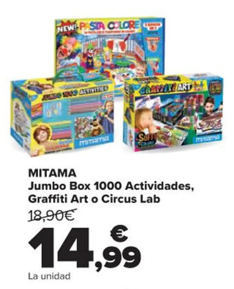 Carrefour Mitama Jumbo Box 1000 Actividades, Graffiti Art o Circus Lab oferta