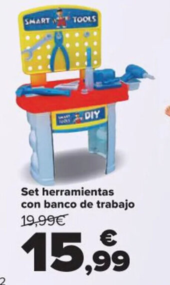 Carrefour Set Herramientas Con Banco De Trabajo oferta