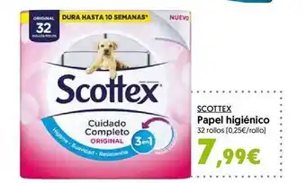 Hiper Usera Scottex papel higiénico 32 rollos oferta
