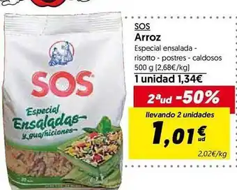 Hiper Usera 2aud -50% sos arroz oferta