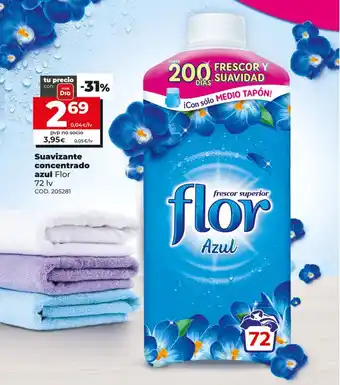 Dia Flor Azul Suavizante concentrado azur 72 lv oferta