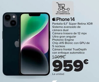 Carrefour iPhone 14 oferta