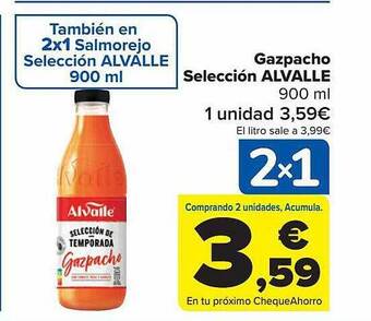 Carrefour Gazpacho selección alvalle oferta