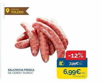 Cash Ecofamilia Salchicha fresca de cerdo 'duroc' oferta