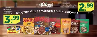 HiperDino Kelloggs cereales 8 variedades pack kelloggs cereales diferentes variedades oferta
