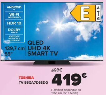 Carrefour Toshiba TV 55QA7D63DG oferta