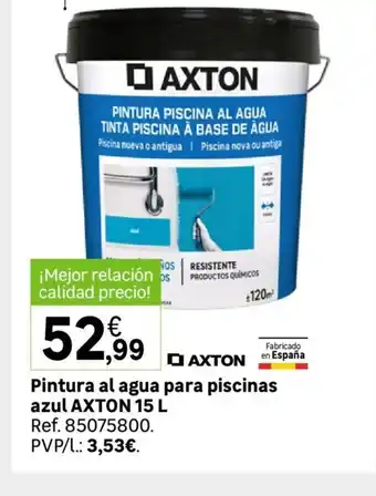 Leroy Merlin Pintura al agua para piscinas azul axton 15L oferta