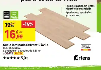 Leroy Merlin Suelo laminado extrem 10 avila oferta