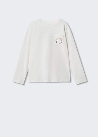 Mango Kids Camiseta algodón manga larga oferta