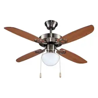 Lúzete Ventilador de techo aiken cuero oferta