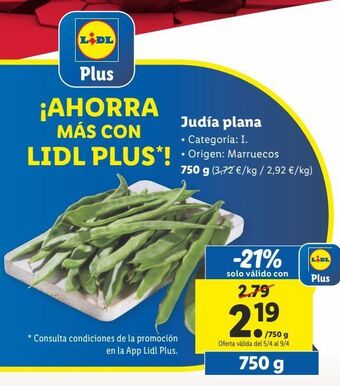 Lidl Judías oferta
