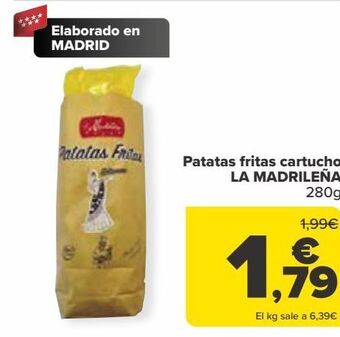 Carrefour Patatas fritas cartucho la madrileña oferta