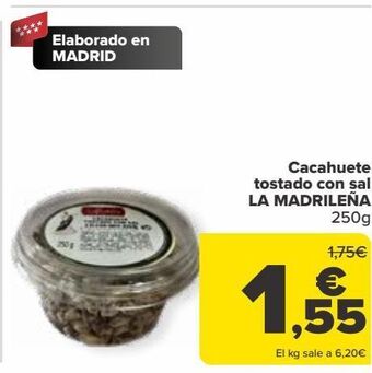Carrefour Cacahuete tostado con sal la madrileña oferta