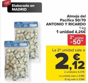 Carrefour Almeja del pacífico 50/70 antonio y ricardo oferta