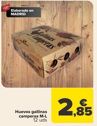 Carrefour Huevos gallinas camperas m-l oferta