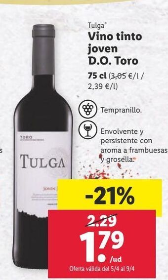 Lidl Vino tinto oferta