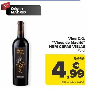 Carrefour Vino d.o. vinos de madrid neri cepas viejas oferta