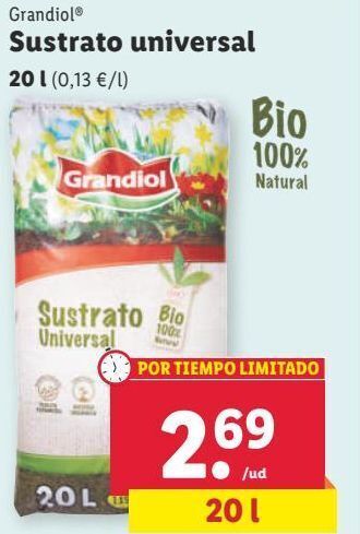 Lidl Sustrato universal grandiol oferta
