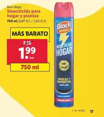 Lidl Insecticida block oferta