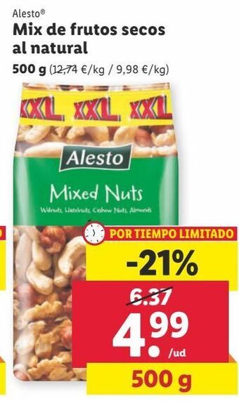 Lidl Frutos secos alesto oferta