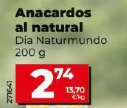 Maxi Dia Anacardos al natural oferta