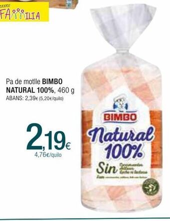 Condis Pan de molde bimbo oferta