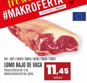 Makro Lomo de vaca oferta