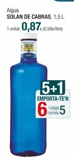 Condis Agua solán de cabras oferta