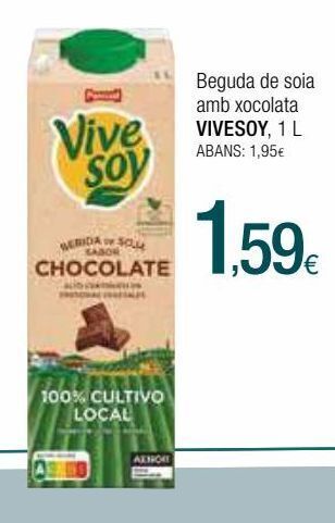 Condis Bebida de soja vivesoy oferta