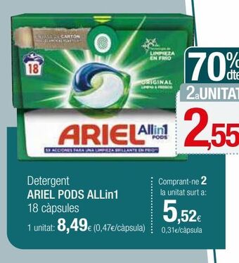 Condis Detergente ariel oferta