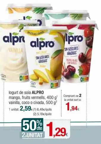 Condis Yogur alpro oferta