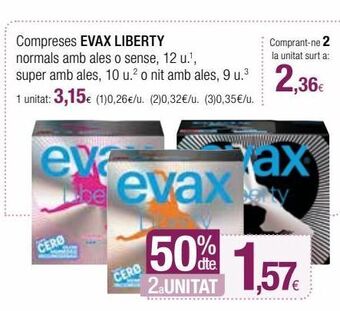 Condis Compresas evax oferta