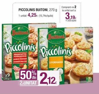 Condis Piccolinis buitoni oferta
