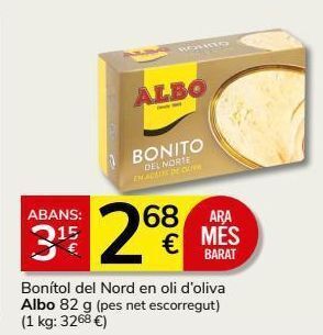 Supermercados Charter Bonito del norte en aceite de oliva albo oferta