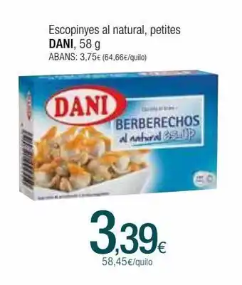 Condis Berberechos dani oferta