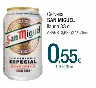 Condis Cerveza san miguel oferta