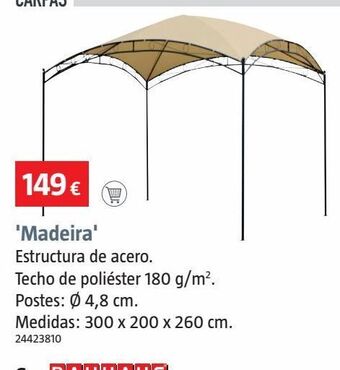 Bauhaus Carpa de jardín oferta
