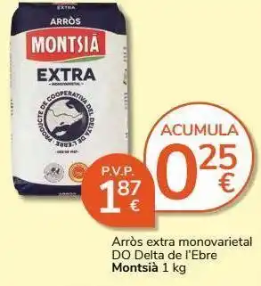 Supermercados Charter Arroz montsià oferta