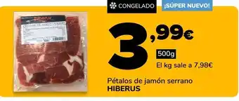 Supeco Pétalos de jamón serrano hiberus oferta